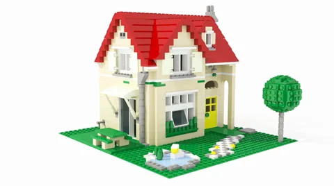 Block house rotating 스톡 동영상 39717468