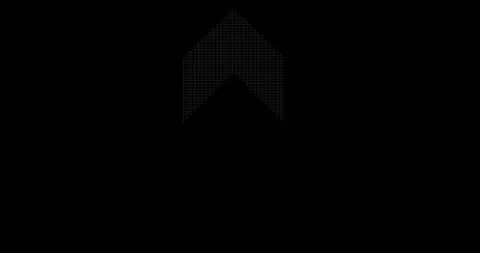 Block line arrow icon concept animation.  Bottom to top direction looping arrow 스톡 동영상 340076591