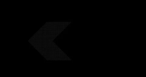 Block line arrow icon concept animation. Right to left direction looping arrow l Stock Footage 340076600