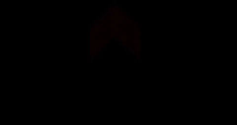 Block line arrow icon concept animation.  Bottom to top direction looping arrow Stock Footage 340076602