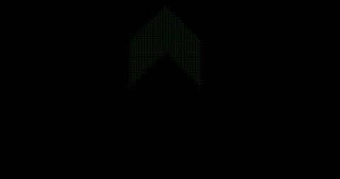 Block line arrow icon concept animation.  Bottom to top direction looping arrow Stock Footage 340076603