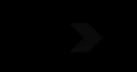 Block line arrow icon concept animation. Left to right direction looping arrow l Stock Footage 340076626