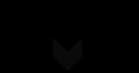 Block line arrow icon concept animation. Top to bottom direction looping arrow l Stock Footage 340076630