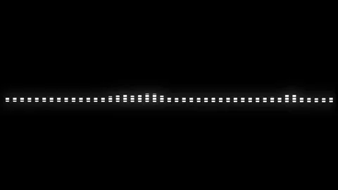 Block line audio wave visualization, white audio waveform Animation Stock Footage 321194280