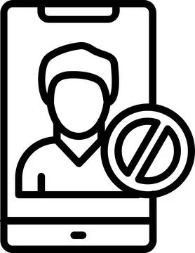 Block Line Icon Design Stock Illustration