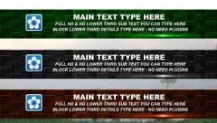 Block Lower Third Stock After Effects