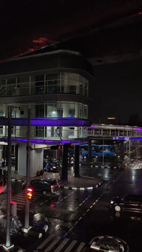 Block M area during night time Video stock 277001500