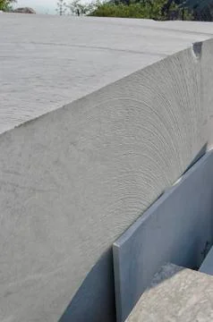 Block of marble of Carrara worked Stock-Fotos