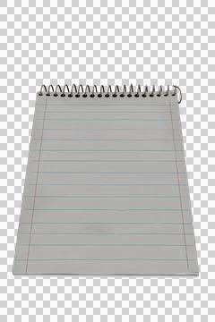 Block notes isolated on transparent background Stock Illustration