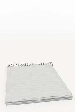 Block notes isolated on white Stock Illustration