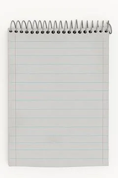 Block notes isolated on white Illustrazione stock