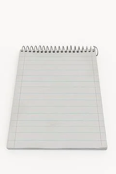 Block notes isolated on white Illustrazione stock