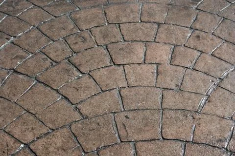 Block pattern walkway Stock-Fotos