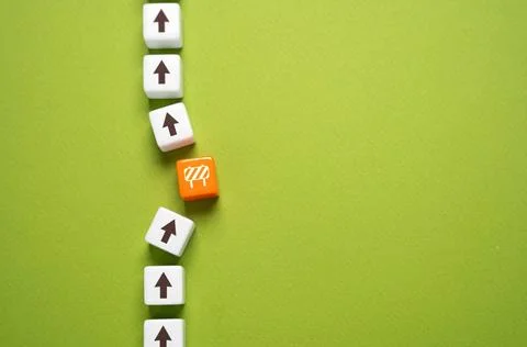 The block is in progress. Concerns and issues. Face problems and challenge... Foto stock