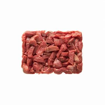 The block is rectangular meat beef pieces are appetizing, a square portion Stock Photos