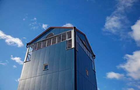 Block room built as a tower overlooking Roback Foto stock