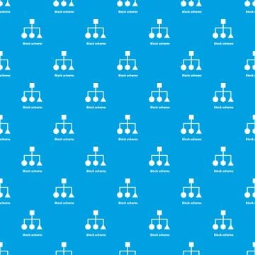 Block scheme pattern seamless blue Stock Illustration