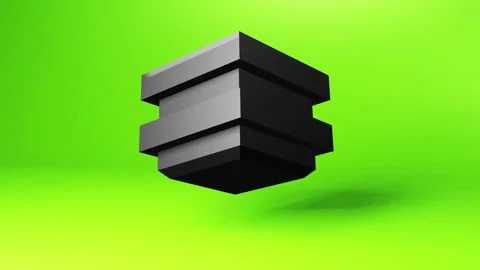 Block shape with color backdrop, techno ... | Stock Video | Pond5