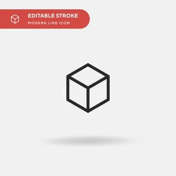 Block Simple vector icon. Illustration symbol design template for web mobile  Ilustración de archivo