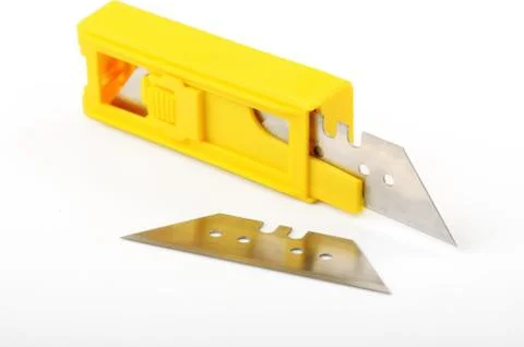 Block stationery knife Stock Photos