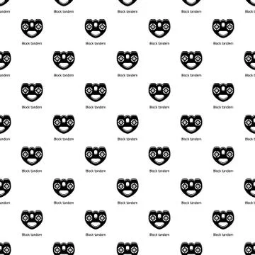 Block tandem pattern vector seamless Illustrazione stock