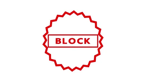 Block text moving inside a red jagged oval frame with white background anim.. Vidéo 330849055