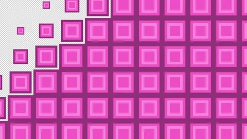Block tile wave Transitions. 1080p - 30 fps - Alpha Channel (3) Stock Footage 256081728