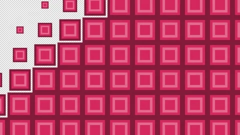 Block tile wave Transitions. 1080p - 30 fps - Alpha Channel (7) Stock Footage 256081791