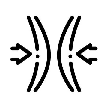 Block Vocal Cords Icon Vector Outline Illustration Stock Illustration