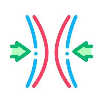 Block Vocal Cords Icon Vector Outline Illustration Stock Illustration