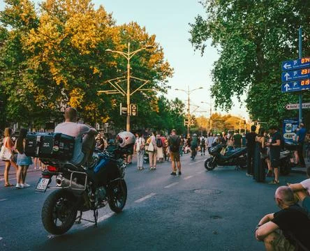 Blockade in front of the Faculty of Law Foto stock