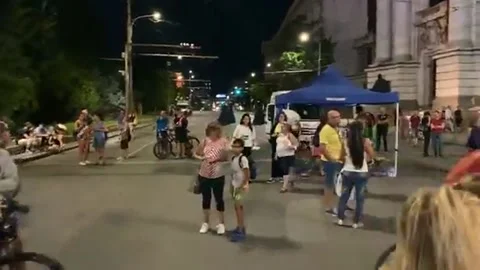 The blockade of intersections in Sofia continues 動画素材 170340343