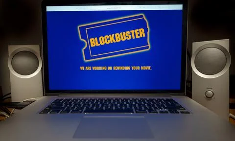 Blockbuster membership online Stock Photos