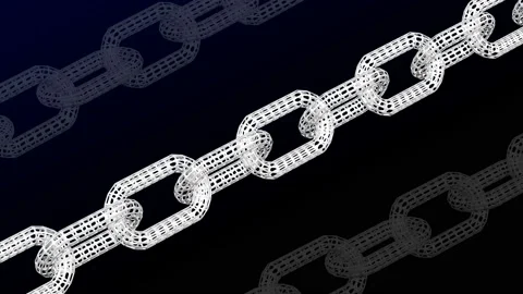 Blockchain. 3D rendering. Stock Footage 87293843
