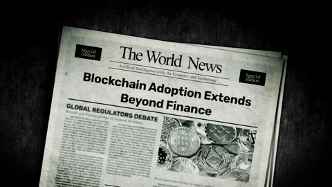 Blockchain Adoption Extends Beyond Finance Stock Footage 324313720