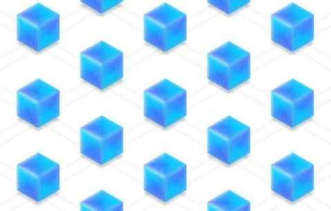 Blockchain and cryptocurrency concept Stock Illustration