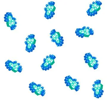 Blockchain blocks isometric icon seamless pattern sign Stock Illustration
