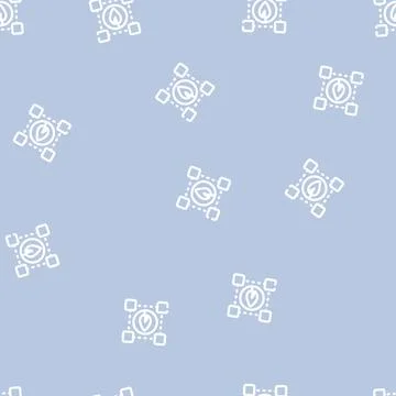 Blockchain chia cryptocurrency line vector seamless pattern イラスト素材