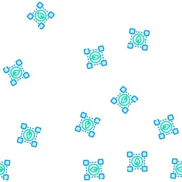 Blockchain chia cryptocurrency vector seamless pattern Stockillustratie