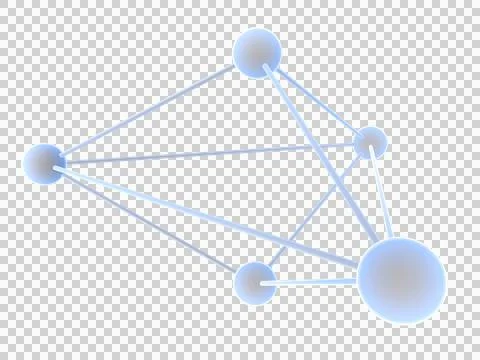 Blockchain cloud network connection Stock Illustration