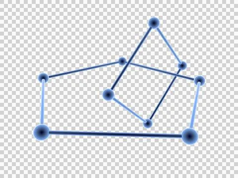 Blockchain cloud network connection Stock Illustration