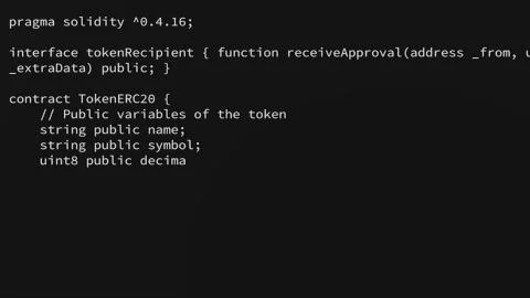 Blockchain code. Cryptocurrency Mining With Graphical User Interface on Computer Stock Illustration