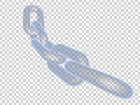 Blockchain concept 3 network connections . 3d rendering Stock Illustration