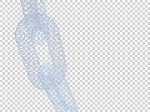 Blockchain concept 3 network connections . 3d rendering Stock Illustration