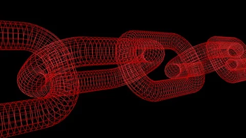 Blockchain concept background, seamless looping, alpha channel Stock Footage 117807680