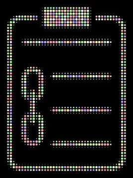Blockchain Contract Halftone Composition of Dots Illustrazione stock