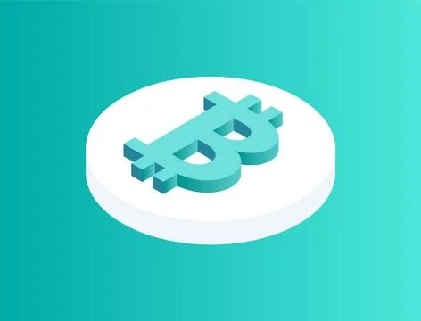 Blockchain Crypto Coin Icon Vector Illustration Stockillustratie