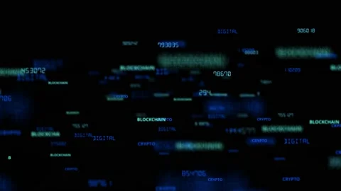 Blockchain Crypto Currency Background Stock Footage 231545297