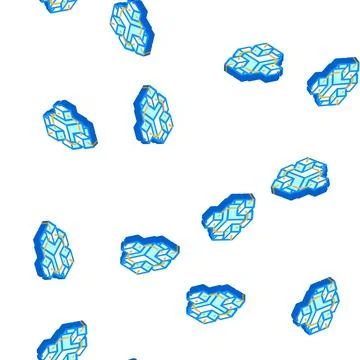 Blockchain crypto currency isometric icon seamless pattern Stock Illustration