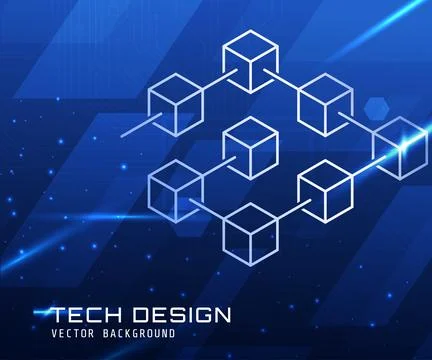 Blockchain crypto technology vector modern icon or element in outline style o 스톡 일러스트